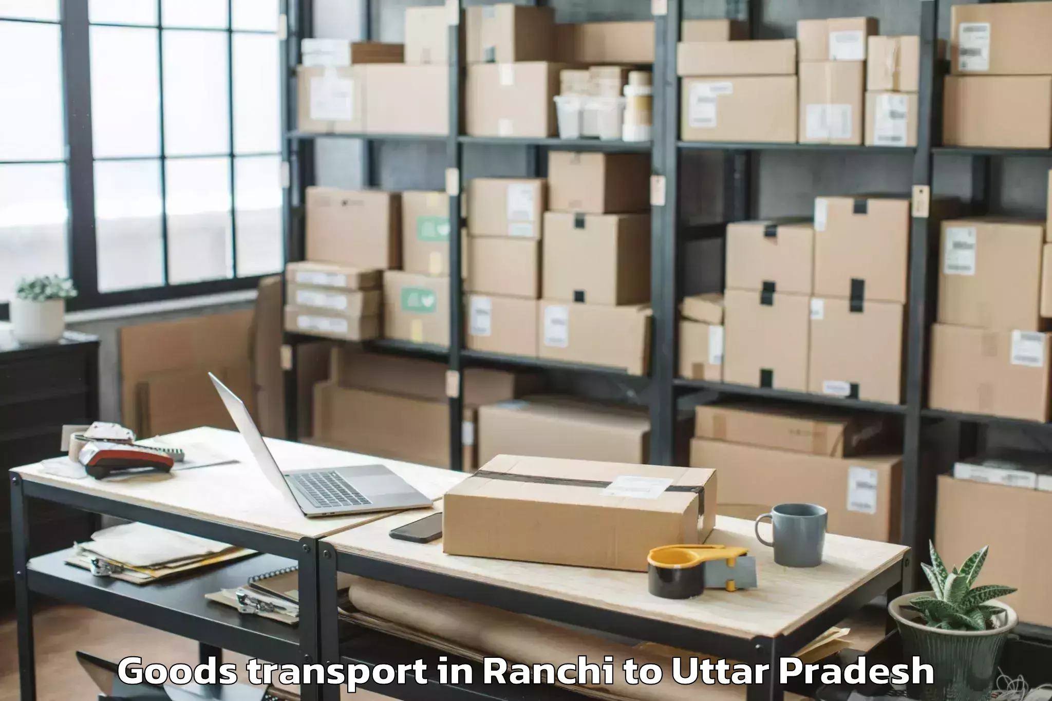 Discover Ranchi to Bidhuna Goods Transport